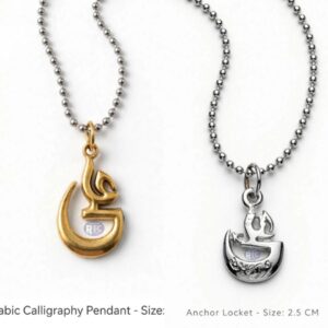 ALI WARIS LOCKET WITH GOLD AND SILVER FINISHED