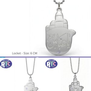 STEEL PANJA LOCKET YA ALI | YA ABBAS | YA HUSSAIN STAINLESS STEEL