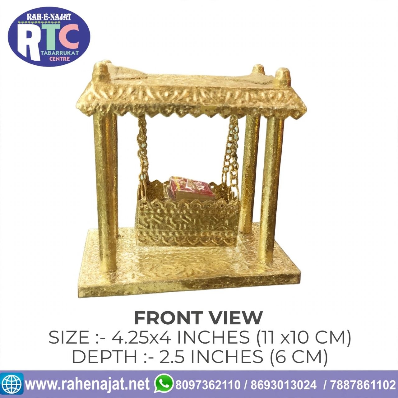 GEHWARA J.ALI ASGAR AS | 4 INCHES | BRASS | WARAK POLISH - Image 4
