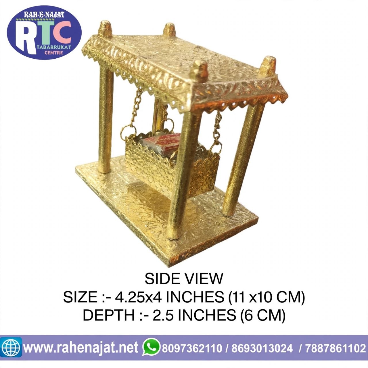 GEHWARA J.ALI ASGAR AS | 4 INCHES | BRASS | WARAK POLISH - Image 5