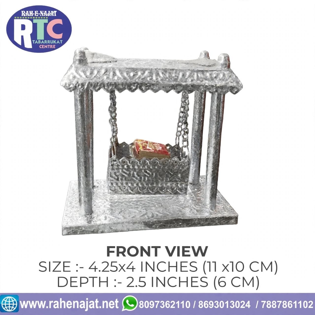 GEHWARA J.ALI ASGAR AS | 4 INCHES | BRASS | WARAK POLISH - Image 6