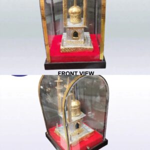 HAZRAT ABBAS AS ROZA WITH BOX | 6 INCHES | BRASS | WARAK WORK