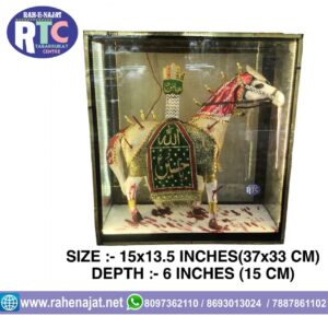 ZULJANAH WITH LIGHT AND GLASS BOX | 15 INCHES