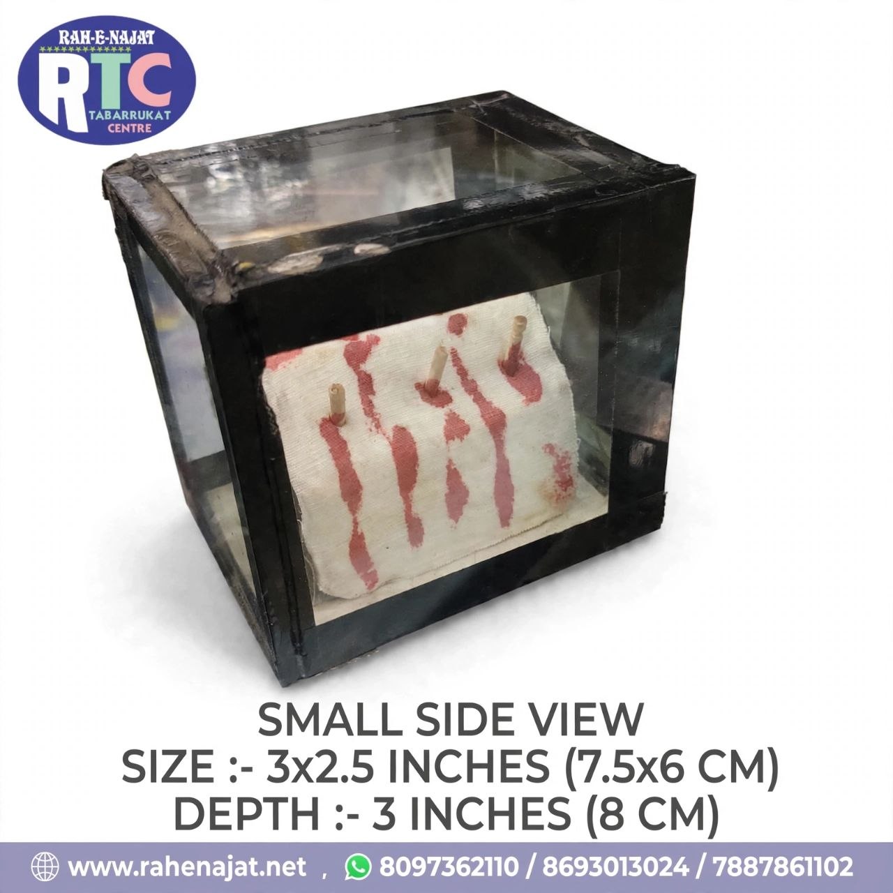SMALL TABOOT WITH TEER | GLASS BOX | 3 INCHES - Image 3