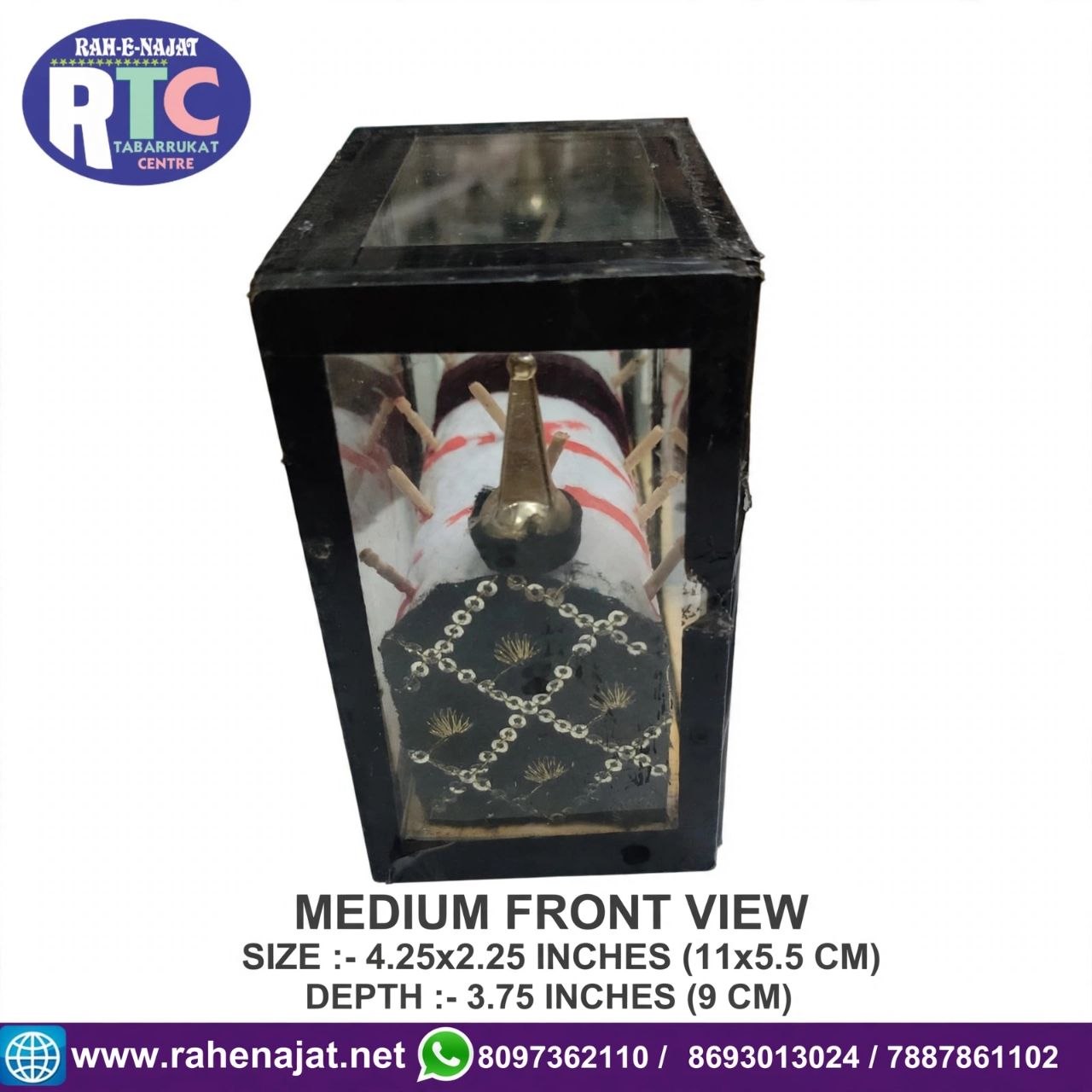 MEDIUM TABOOT WITH TEER | GLASS BOX | 4 INCHES - Image 2
