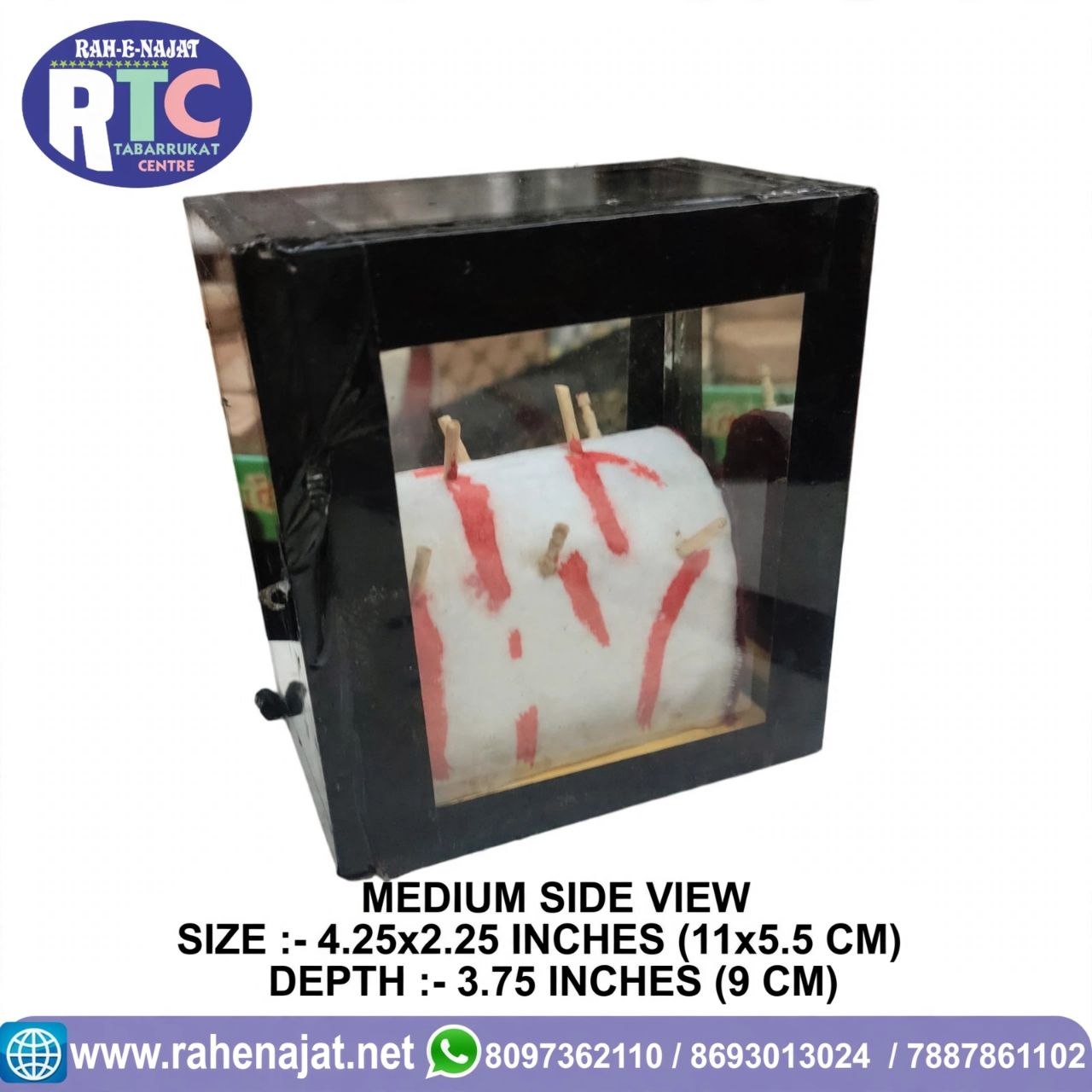 MEDIUM TABOOT WITH TEER | GLASS BOX | 4 INCHES - Image 3